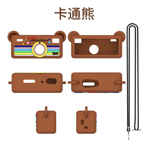 适用柯达KODAK CHARMERA Keychain Digital Camera相机软硅胶保护套防刮防摔卡通可爱男女款相机保护套软壳