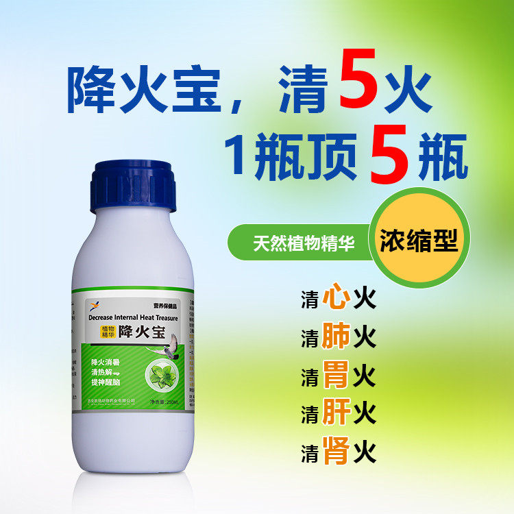 凯鸽【降火宝】小250毫升/鸽药/降火消暑清火绿色精夏季赛鸽保健
