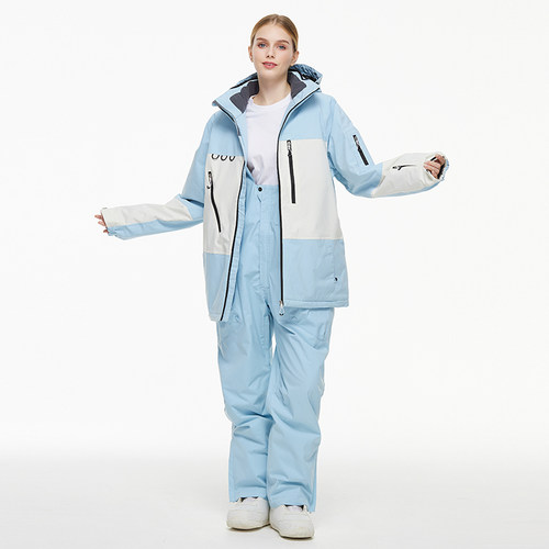 滑雪服女套装男款冬季防风防水保暖滑雪衣裤单板双板滑雪服套装