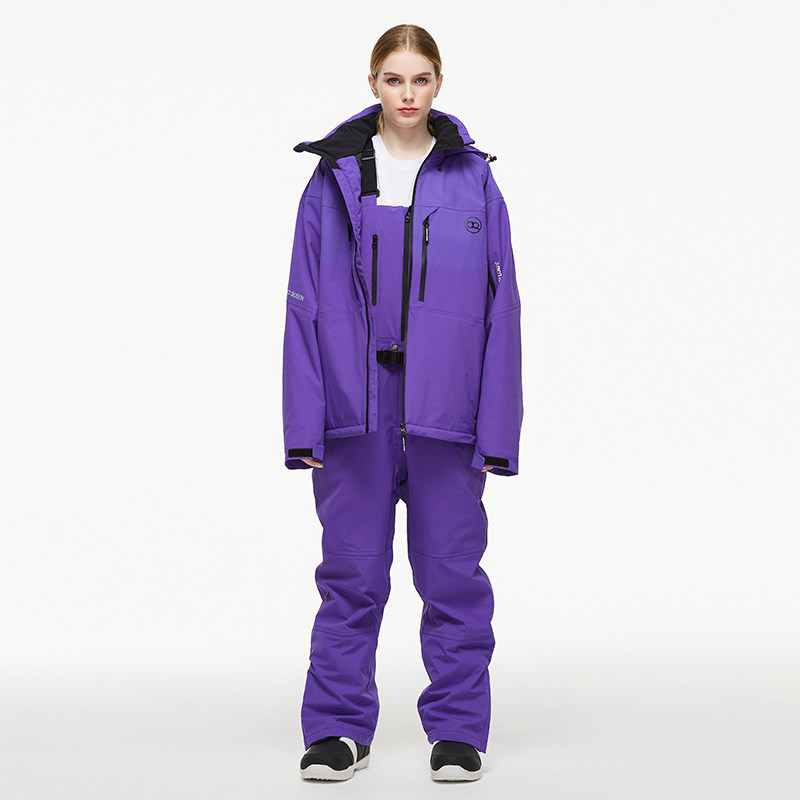 滑雪服女套装男款冬季防风防水保暖滑雪衣裤单板双板滑雪服套装