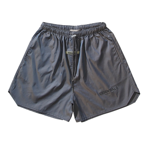 夏季美式FOG ESSENTIALS高街抽绳梭织速干炫彩薄款短裤五分裤男女