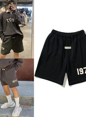FOG复线ESSENTIALS高街潮牌1977短裤男休闲运动五分裤宽松情侣夏