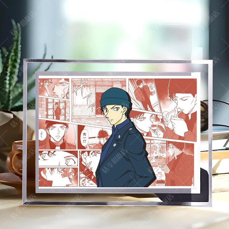 赤井秀一名侦探柯南周边高颜值精致水晶相框摆台桌面摆件送朋友