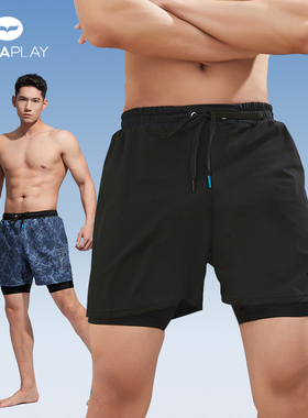[明星同款]魏大勋AquaPlay安泊来沙滩裤游泳裤速干泡温泉双层内衬