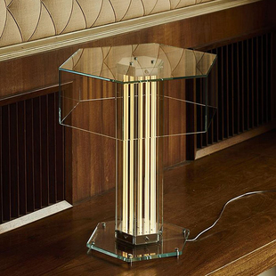 意大利SuperWire玻璃台灯设计师款样板间酒店书房客厅六边落地灯