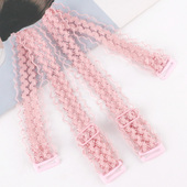 蕾丝文胸隐形肩带美背透明肩带无痕配花边一字领女性感防滑内衣带