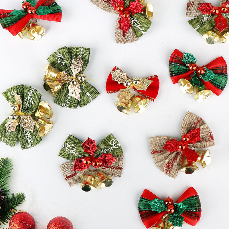 圣诞节装饰蝴蝶结铃铛