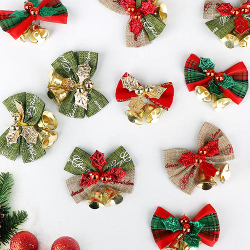 圣诞节装饰蝴蝶结铃铛