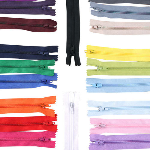 20cm闭尾粉色装饰西裤拉链头diy