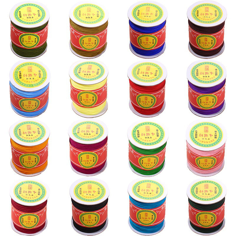 a玉线1mm编织手工毫米红绳子