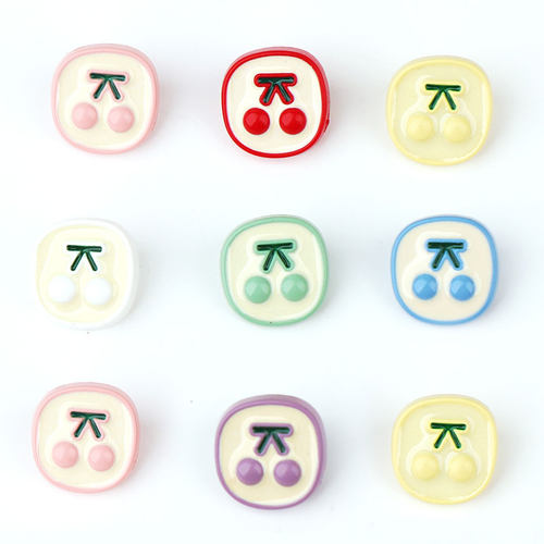 儿童衣服纽扣扣子女可爱樱桃宝宝毛衣开衫扣金属外套装饰钮扣复古