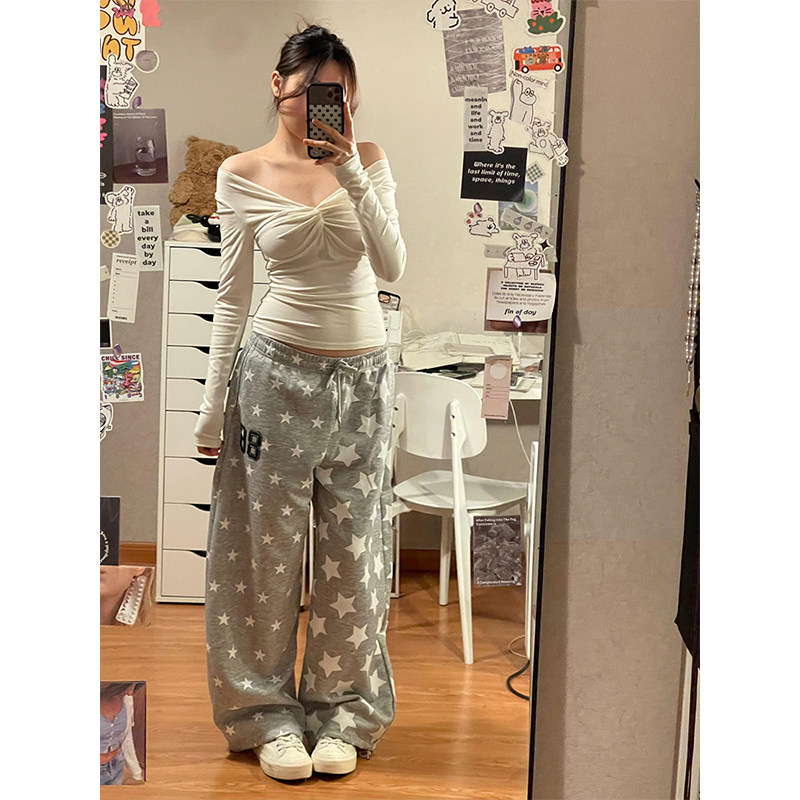 韩系别致扭结褶皱v领正肩长袖t恤女早春季新款辣妹性感打底衫上衣,女装/女士精品,T恤,淘宝优惠券,粉丝福利购,淘宝优惠卷