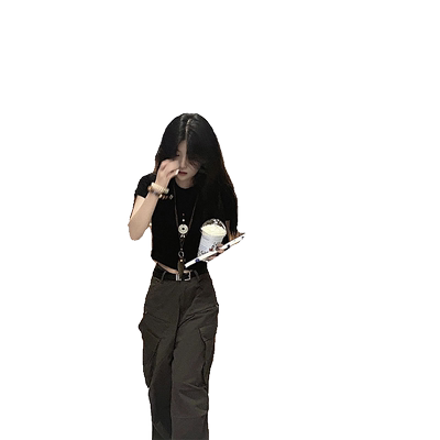 正肩黑色短袖t恤女夏季2023