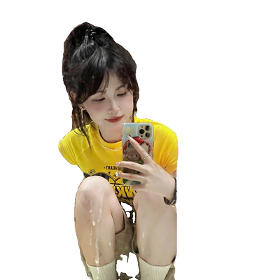 甜辣姜黄色美式复古短袖t恤女夏