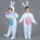 新款 动物服小兔子表演服儿童兔子演出服幼儿小白兔舞蹈服兔子套装