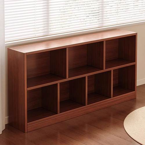 书架落地置物架家用矮柜子