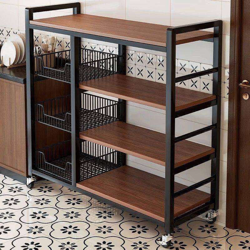 厨房多功能置物架落地多层果蔬菜篮子微波炉收纳层架加粗移动货架,住宅家具,搁板/置物架/家用陈列架,淘宝优惠券,粉丝福利购,淘宝优惠卷