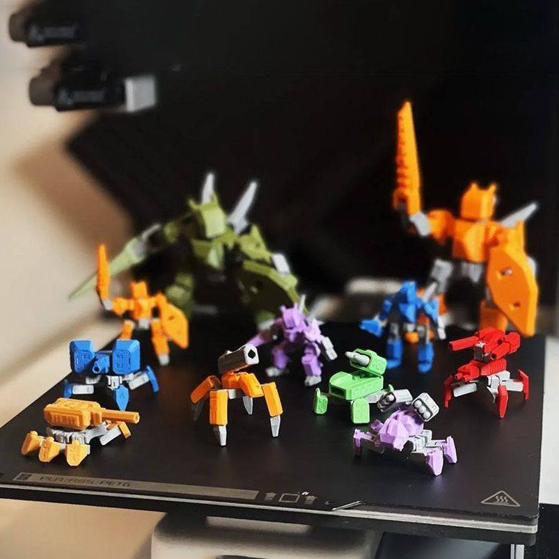 3d打印爆款玩具科幻机甲模型多关节可动机器人机械风儿童玩具解压