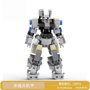 OC-国产积木外骨骼高机甲机器人步战兵霸气玩具手办摆件网红玩具