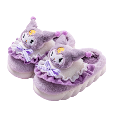 儿童棉拖鞋冬季卡通女秋冬季