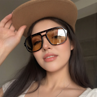 显瘦防紫外线开车眼镜 时尚 男墨镜2025新款 潮女太阳镜圆脸网红款