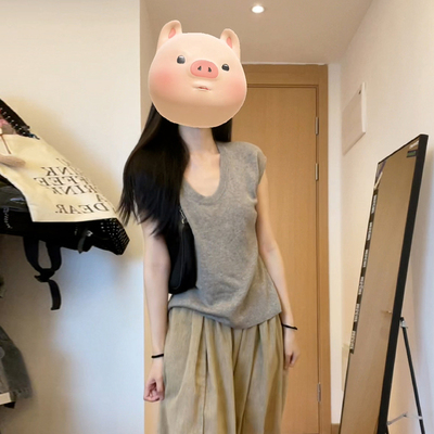 灰色短袖女夏季2024新款