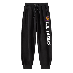 独行侠湖人队勇士裤子男士篮球裤美式运动裤长裤男款卫裤2025新款