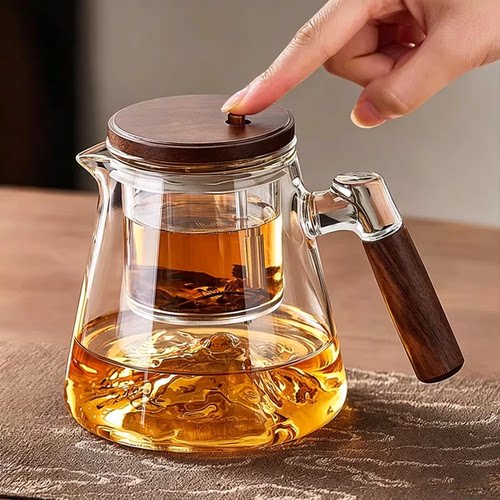 【一键自动过滤】茶水分离飘逸壶