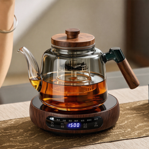 忆壶茶玻璃煮茶壶电陶炉套装家用加厚蒸煮茶器烧水壶大容量煮茶炉
