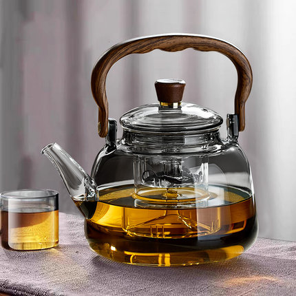 玻璃煮茶壶加厚2025新款泡茶壶家用电陶炉专用烧水壶提梁茶具套装