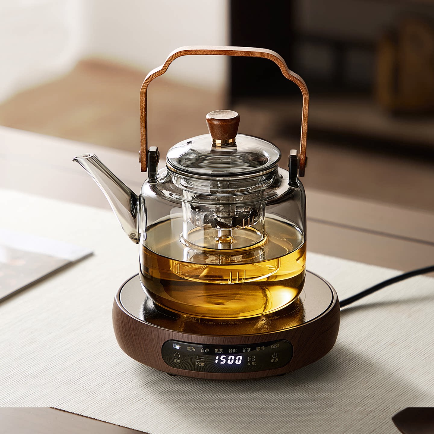 忆壶茶电陶炉玻璃煮茶壶2026新款家用烧水壶蒸煮茶器养生壶套装