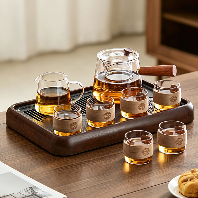 忆壶茶茶具套装家用2026新款玻璃泡茶壶加厚耐热办公室功夫茶具
