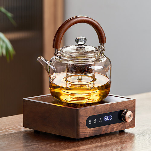 蒸煮提梁壶大容量高档玻璃茶壶