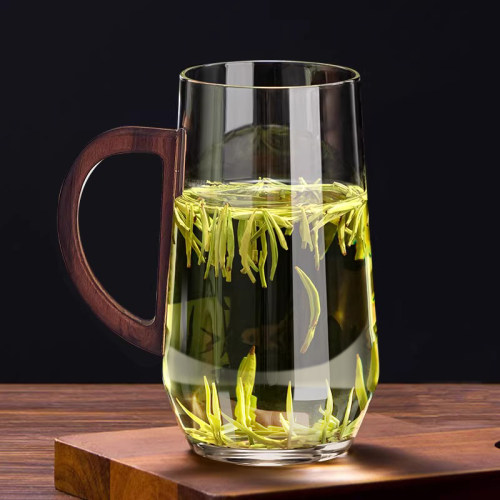 忆壶茶茶杯玻璃绿茶杯加厚耐高温个人专用泡茶杯办公室喝水杯茶具