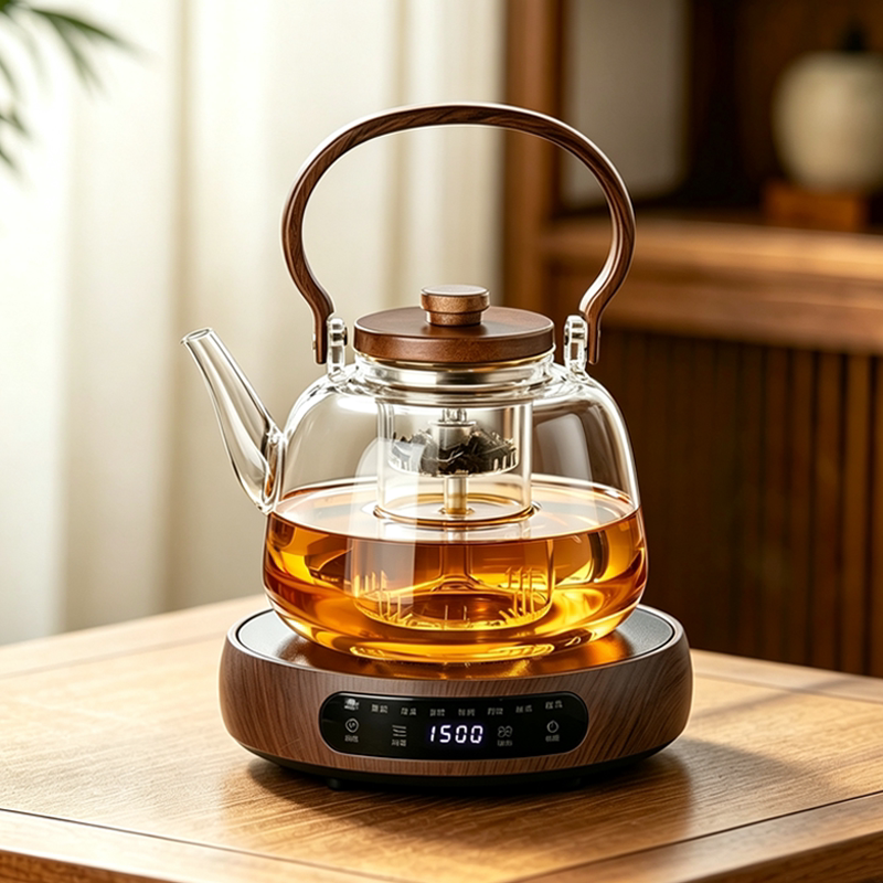 【超薄】电陶炉玻璃煮茶壶套装