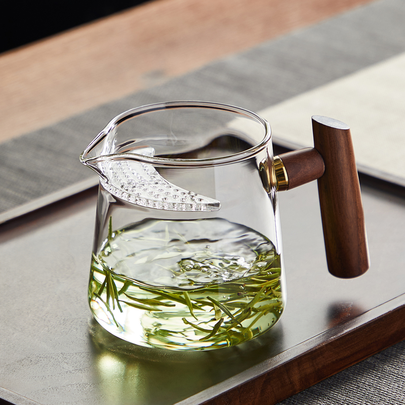 忆壶茶玻璃茶壶月牙绿茶泡茶器