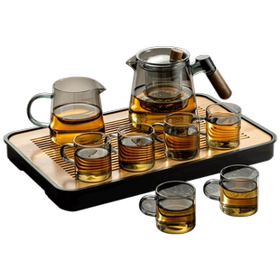 忆壶茶玻璃茶具套装家用轻奢高档泡茶壶喝茶杯办公室套装2025新款
