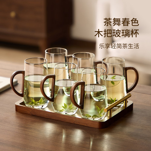 【玻璃杯套装】高硼硅玻璃耐高温