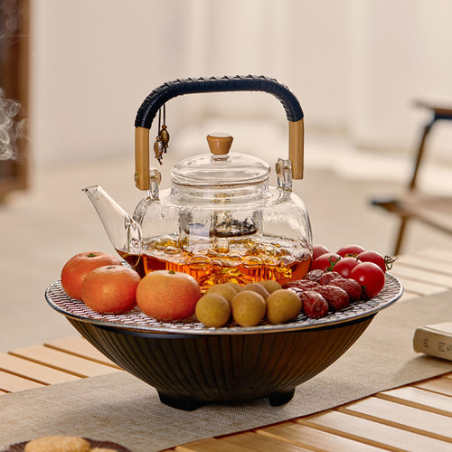 忆壶茶围炉煮茶室内罐罐茶煮茶炉