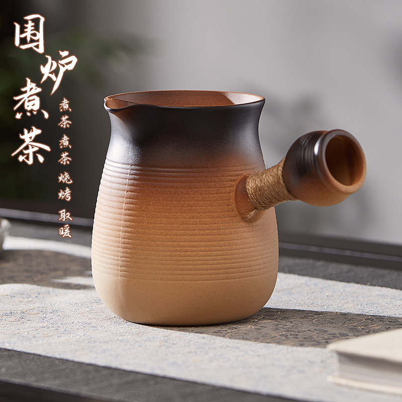 侧把煮茶壶家用室内围炉煮茶烤奶茶罐罐陶壶过滤煮茶器煮茶炉炭炉属于什么档次？