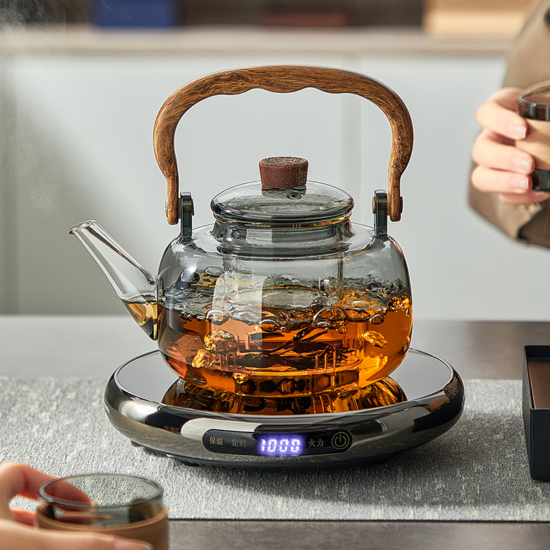 忆壶茶电陶炉煮茶壶高硼硅玻璃家用耐高温大容量泡茶壶烧水煮茶器