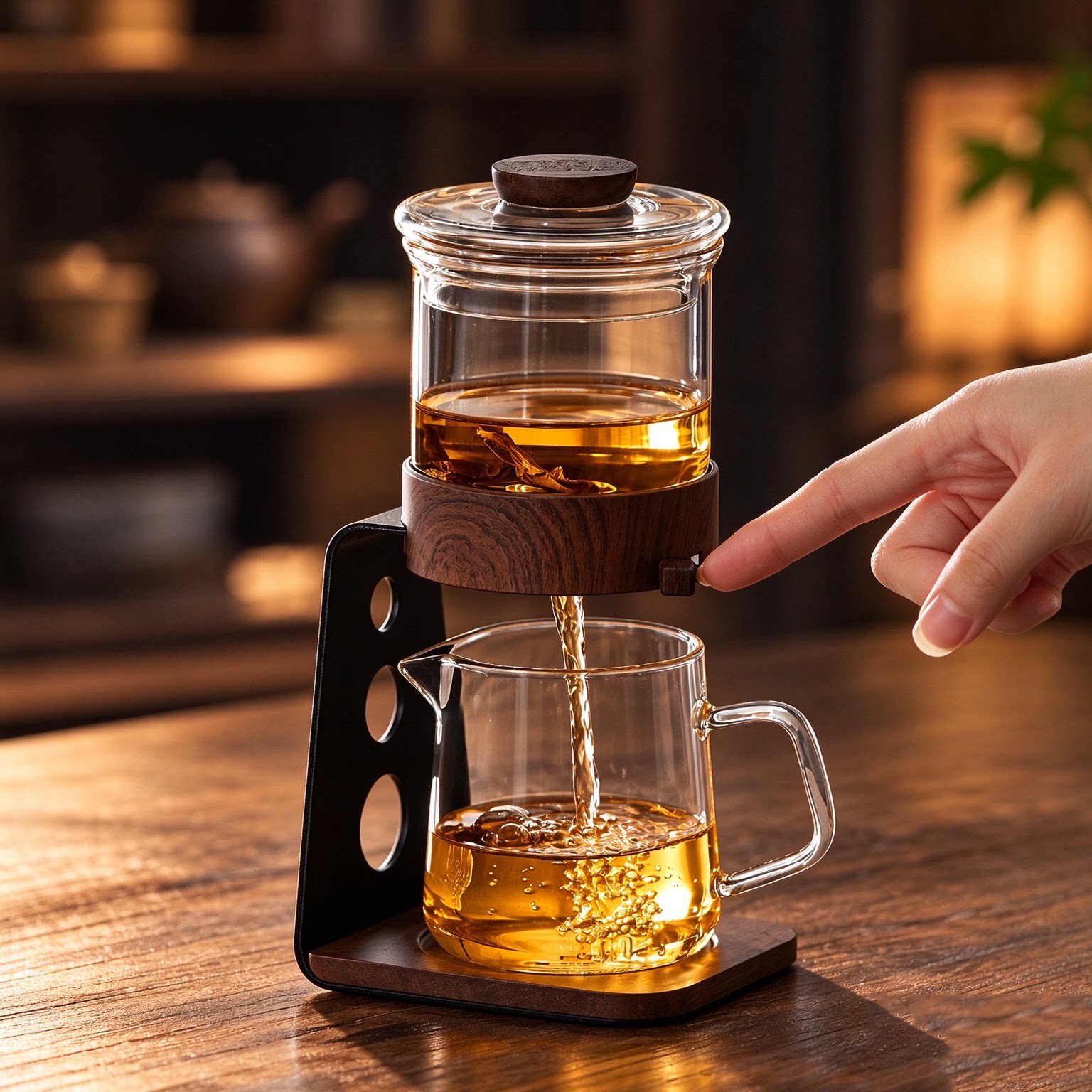 【磁吸过滤】自动泡茶器功夫茶具