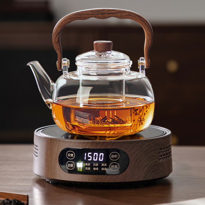 玻璃煮茶壶耐高温蒸煮茶器25年新款提梁壶电陶炉烧水壶泡茶具套装