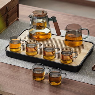 忆壶茶功夫茶具玻璃飘逸杯泡茶壶茶水分离懒人神器一键过滤泡茶杯