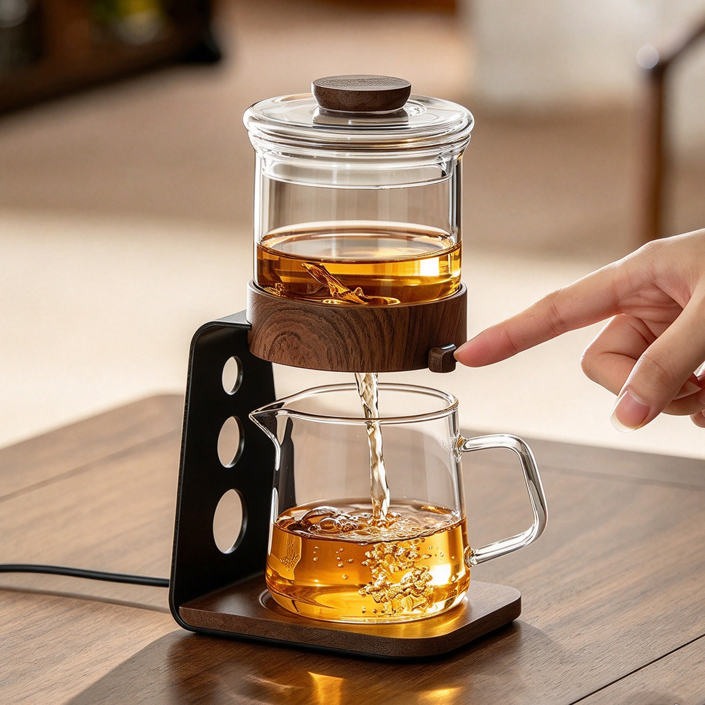 【一键茶水分离】磁吸自动泡茶器