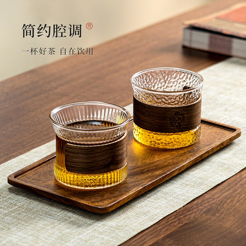 【热销第一】防烫玻璃小茶杯加厚