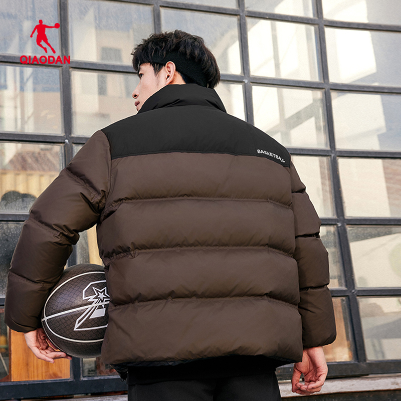 鸭绒运动保暖立领羽绒服外套