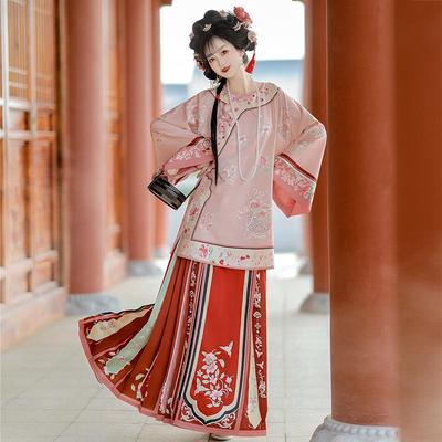 晚清汉女汉服格格旗装古董衣古装