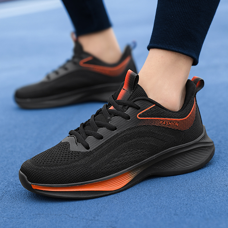 旗大东男鞋轻便软底跑步运动鞋子