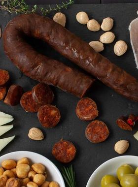 chorizo西班牙进口萨拉米腊肠 红椒粉辣香肠整条熏肠熟食开袋即食